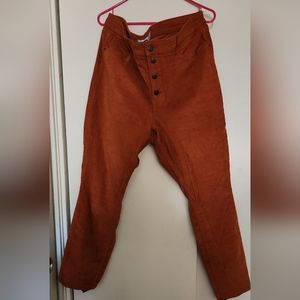 Old navy button fly size 18 womens Rust color corduroy pants * perfect for fall*
